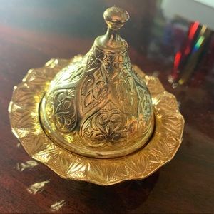 NWOT Golden Turkish container
